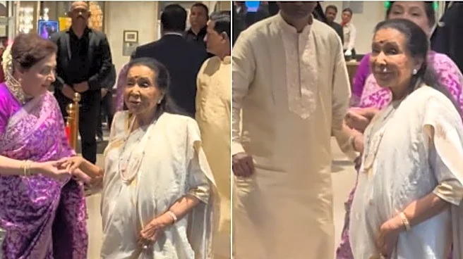 Asha Bhosle Made Her Last Public Appearance At Sachin Tendulkar's Son Arjun's Wedding | Video