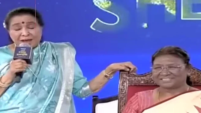 Asha Bhosle Death: When The Legendary Singer Sang ‘Chura Liya’ For President Droupadi Murmu | WATCH