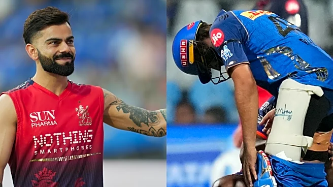 Virat Kohli, Rohit Sharma Suffer Match-Ending Injuries During RCB Vs MI In IPL 2026