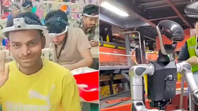 Cameras On Their Heads While They Work? Viral Factory Videos From India Trigger Automation Panic Online