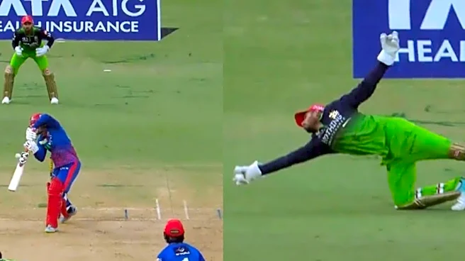 Jitesh Sharma Takes A Screamer To Dismiss Sameer Rizvi, Video Goes Viral