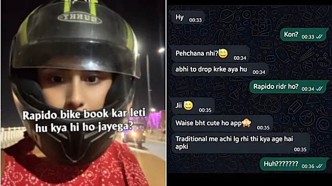 'Aap Akeli Rehti Hai Kya?': Ghaziabad Woman Shares 'Creepy' Texts Sent By Rapido Driver After Dropping Her Home; Internet Reacts