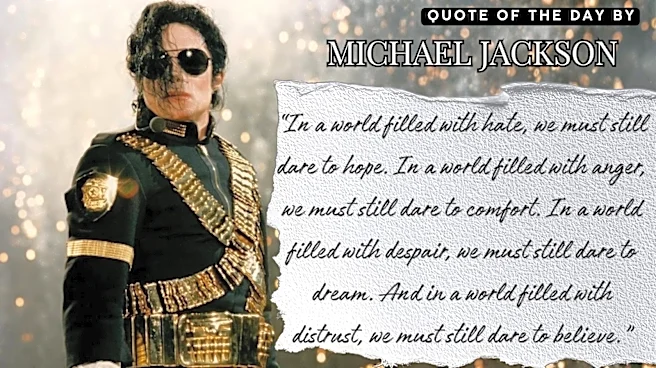 Quote Of The Day By Michael Jackson: "In A World Filled With Hate, We Must Still Dare To..."
