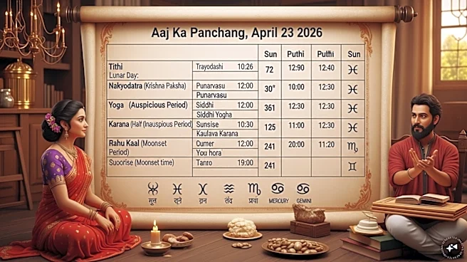 Aaj Ka Panchang, April 23, 2026: Tithi, Vrat, Muhurat And Rahu Kaal Today