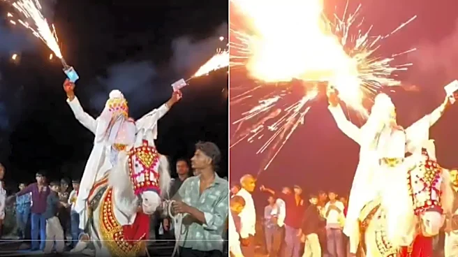 Groom’s Grand Baraat Entry Turns Dangerous After Sparkler Gun Explodes Mid-Celebration; Internet Calls Him 'Khatron Ka Khiladi'