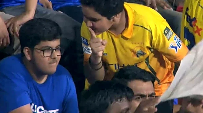 Bragging Rights! CSK Supporter 'Shushes' MI Fan At Wankhede In Viral Moment!