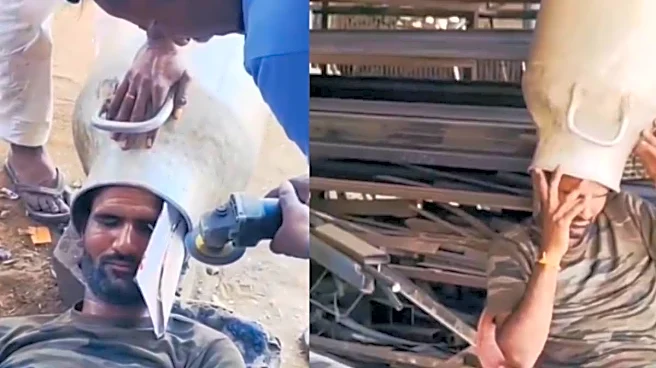 Beat the Heat Hack Goes Wrong: Man Stuck With Milk Can On Head for 2 Hours