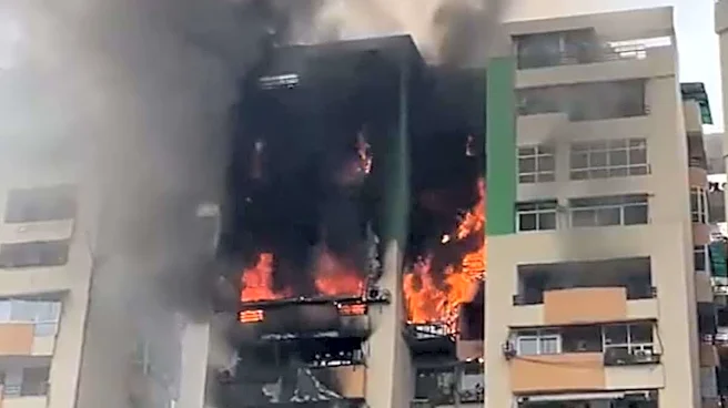 Massive Blaze Erupts At Ghaziabad's Gaur Green Avenue; Over 7 Flats Gutted