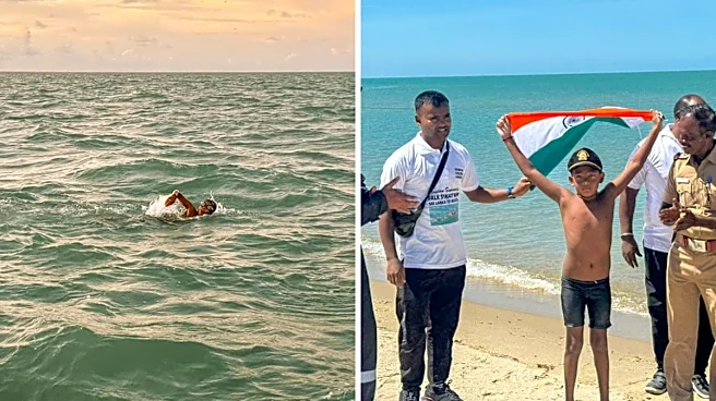 7-Year-Old Ranchi Boy Makes History: Ishank Singh Completes 29 Km Sri Lanka-To-India Swim In 10 Hours
