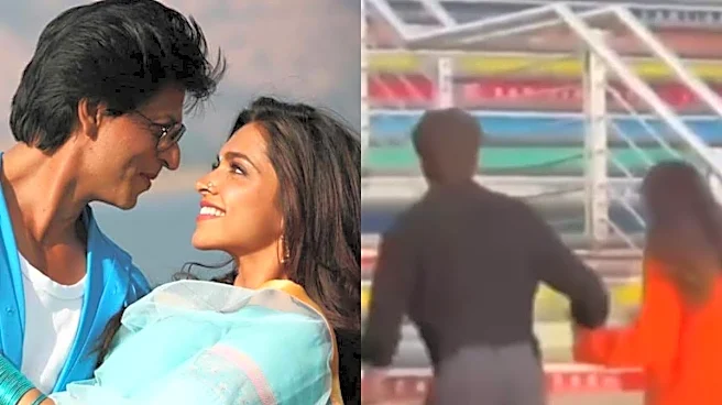 Shah Rukh Khan Helps Pregnant Deepika Padukone Climb Stairs | Video Goes Viral