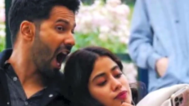 Varun Dhawan, Janhvi Kapoor React To 'Hai Jawani Toh Ishq Hona Hai' Vs 'Peddi' Box Office Clash | Watch