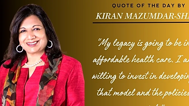 Quote Of The Day By Kiran Mazumdar-Shaw: "My Legacy Is Going To Be..."