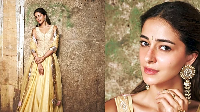 Ananya Panday’s Ethereal Butter-Yellow Ensemble Deserves A Spot On Your Festive Mood Board