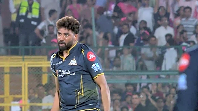Vaibhav Sooryavanshi Falls As Mohammed Siraj Roars Back After First-Ball Six | Watch