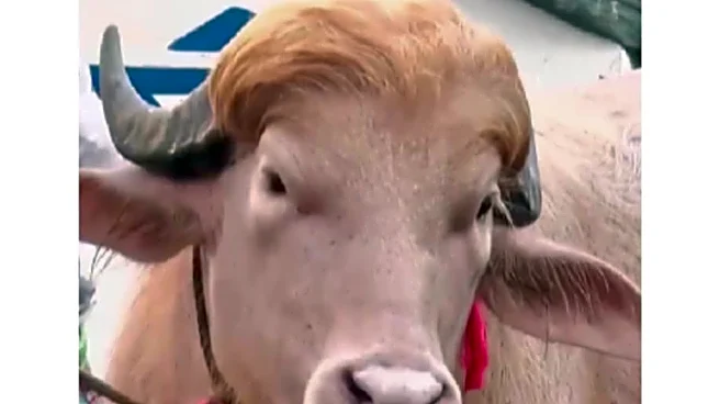 Viral ‘Trump’ Buffalo Sparks Selfie Frenzy In Bangladesh Ahead Of Eid | Watch
