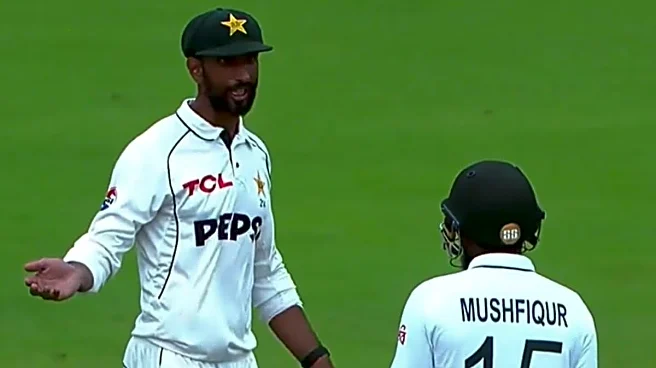 Shan Masood Gets Into Heated Argument With Mushfiqur Rahim As Pakistan Stare At Humiliating Defeat