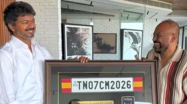 Venkat Prabhu Gifts Vijay ‘TN 07 CM 2026’ Number Plate From GOAT After Election Victory