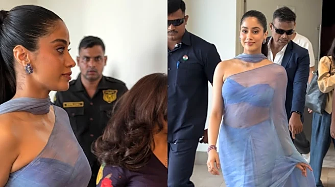Janhvi Kapoor’s Manish Malhotra Saree Look Proves The Dupatta Trend Is Back