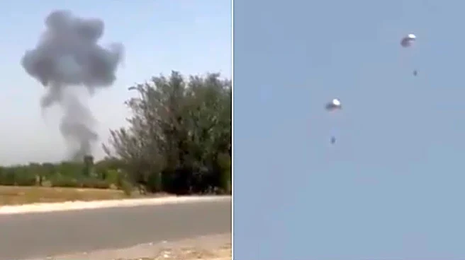 Pakistan Fighter Jet Crashes During Routine Training Sortie, Pilots Eject Before Impact
