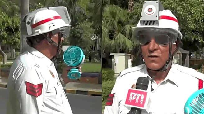 'Delhi Heat Has Officially Defeated Humanity': Cops Spotted In 'AC Helmets' As Heatwave Rages On