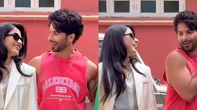Shahid Kapoor Playfully Teases Rashmika Mandanna Over Viral Cocktail 2 Photoshoot Moment | WATCH