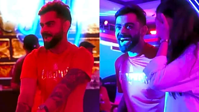 Virat Kohli's Dance Moves Steal The Show As Anushka Sharma Joins In | Watch