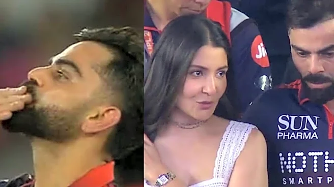 Virat Kohli Blows Flying Kisses, Holds Anushka Sharma Close After RCB Beat GT To Win IPL 2026 Final