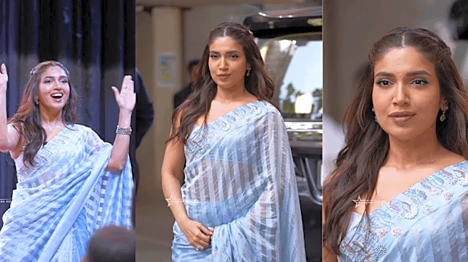 Bhumi Pednekar Makes A Case For Pastels In A ₹59,975 Embroidered Ekaya Banaras Saree