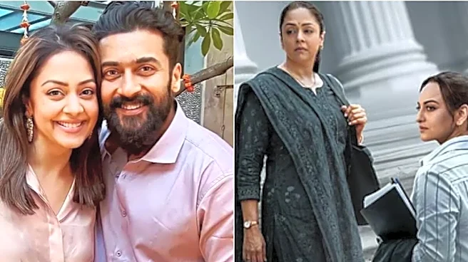 'Watched You Disappear...': Suriya Reviews 'Pondatti' Jyothika Starrer System, Says He's 'Proud Of Her'