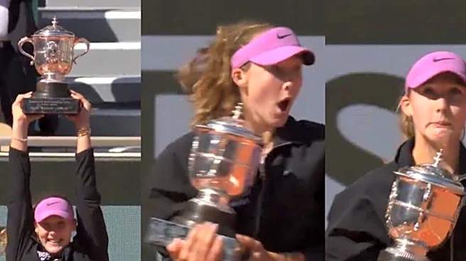 Mirra Andreeva Has A Double-Trophy Moment At Roland Garros, Video Goes Viral