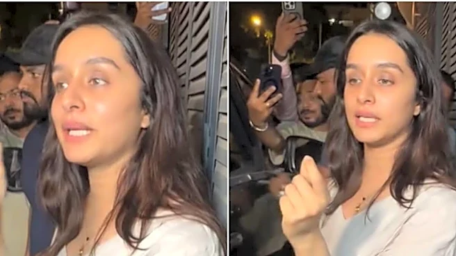 Shraddha Kapoor Appears Irked As Paparazzi Swarm Her, Politely Says ‘Thoda Peeche Jaana Padega’ | Video