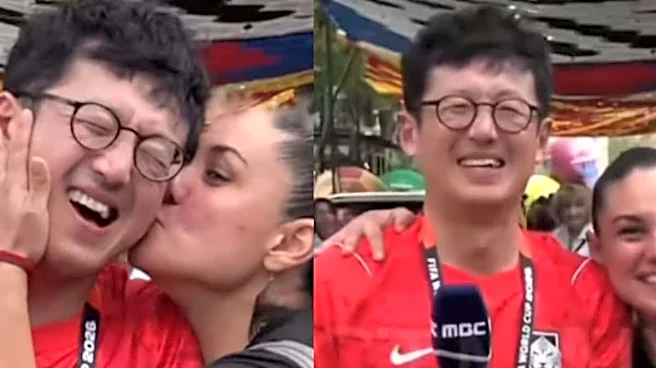 ‘If It Was The Other Way Round...’: Mexican Fan Kisses South Korean Reporter On Live TV, Video Goes Viral