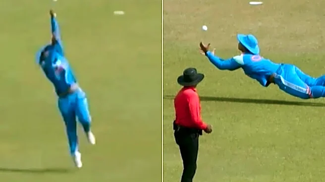 Vaibhav Sooryavanshi Pulls Off A Stunning Catch Vs Afghanistan A, Video Goes Viral