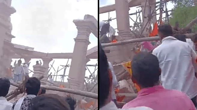 Portion Of Temple Roof Collapses In Maharashtra, Several Devotees Feared Trapped; Rescue Ops On