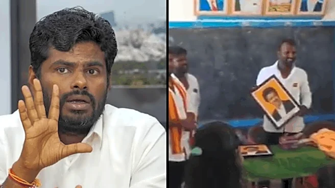 'They Entered, Hung Vijay's Photo': Annamalai Claims TVK Members Disrupted School By Shooting Reels