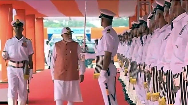 PM Modi Commissions Three Indigenous Naval Platforms, Says 'Aatmanirbharta Key To India's Progress'