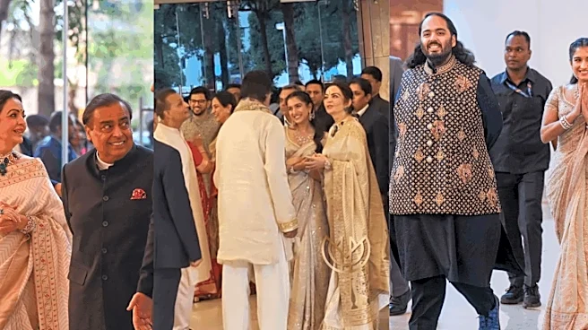Nita Ambani And Radhika Merchant Twin In Elegant Ivory Sarees At Revati Sule’s Star-Studded Wedding Reception