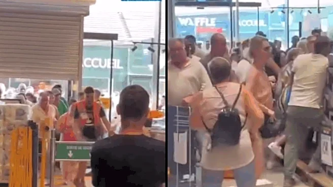 Massive Crowd In France Rushes Inside Store To Grab ACs Amid Heatwave, Video Captures Chaos