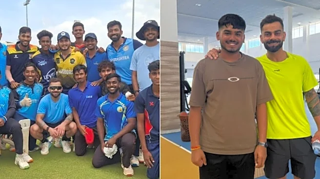 Ayush Mhatre’s Fanboy Moment With Virat Kohli at BCCI CoE, Other Cricketers Join In for Photos
