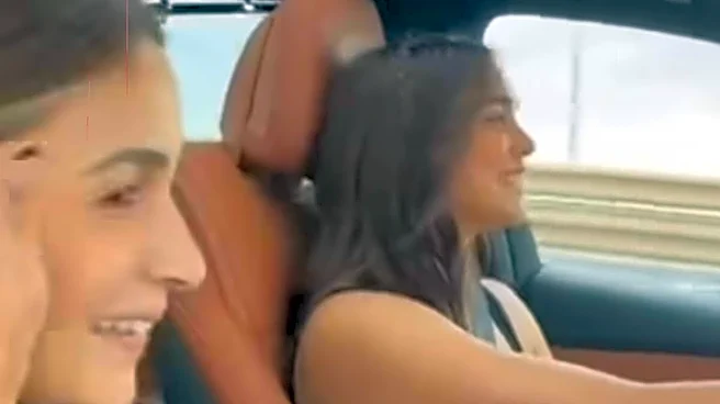 Alia Bhatt And Sharvari Tease Alpha Song Massacre During Mumbai Drive, Fans Demand Full Track