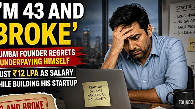 'I'm 43 And Broke': Mumbai Founder Regrets Paying Himself Just ₹12 LPA While Building His Startup