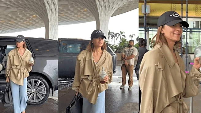 Alia Bhatt Nails Airport Fashion In A Frankie Shop Trench, Levi's Jeans And Gucci Jackie Tote
