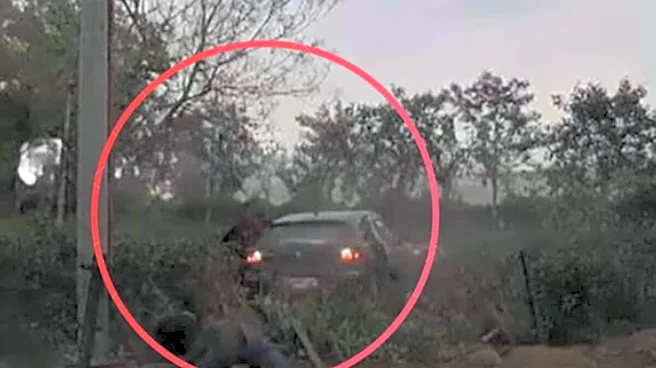 Gurugram Hit-and-Run: Speeding Car Hits Two, Driver Flees; Police Launch Probe | Video