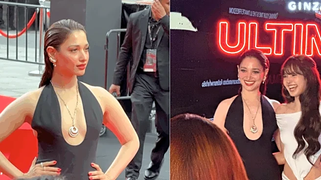 Tamannaah Bhatia Stuns In A Black Cut-Out Dress At Shiseido Bangkok Event With BLACKPINK's Lisa