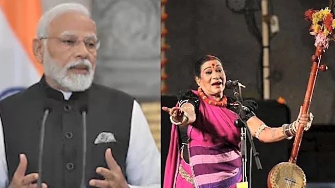 'Irreplaceable Loss': PM Modi Mourns Pandavani Legend Singer Teejan Bai's Demise