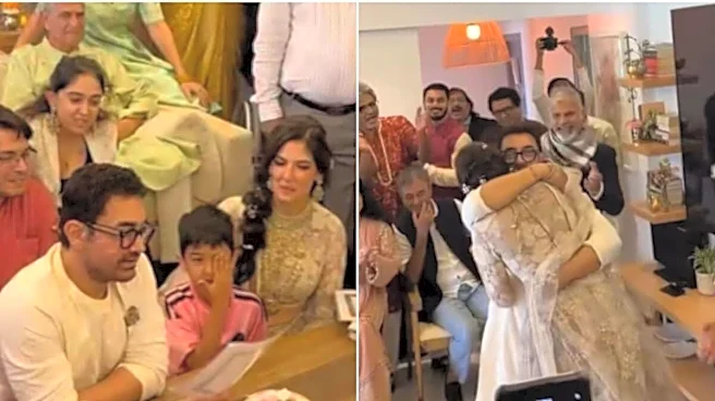 Aamir Khan and Gauri Spratt Exchange Vows, Dance Joyfully During Their Wedding Ceremony | Inside Video