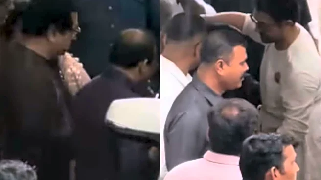 Aamir Khan Sees Off Raj Thackeray In First Appearance After Wedding With Gauri Spratt | Video