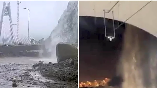 Videos: Water Gushes Through Mumbai-Pune Expressway Tunnel As Landslide Shuts Missing Link