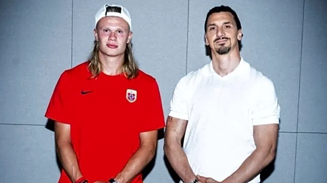 'From The Best, To The Best': Erling Haaland Links Up With Zlatan Ibrahimovic After WC Exit