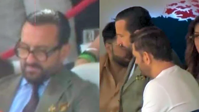 Saif Ali Khan, Taimur Join MS Dhoni At Lord’s For India Vs England ODI; Kriti Sanon Spotted Too